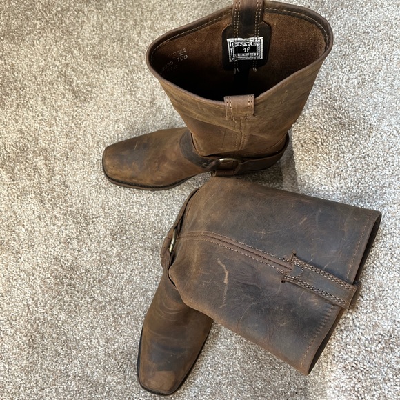 Frye Shoes - Frye 12R Harness boots, dark brown, size 7M women